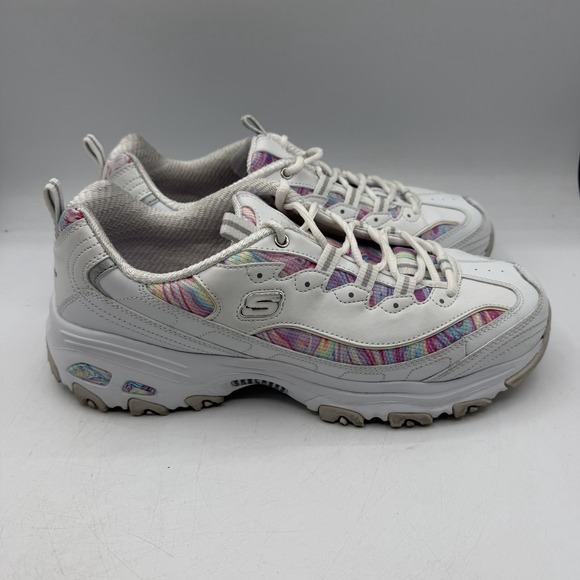 Skechers Shoes - Skechers D'Lites Whimsical Dream Shes Women Sz 11 White/Colorful Sneakers 149789